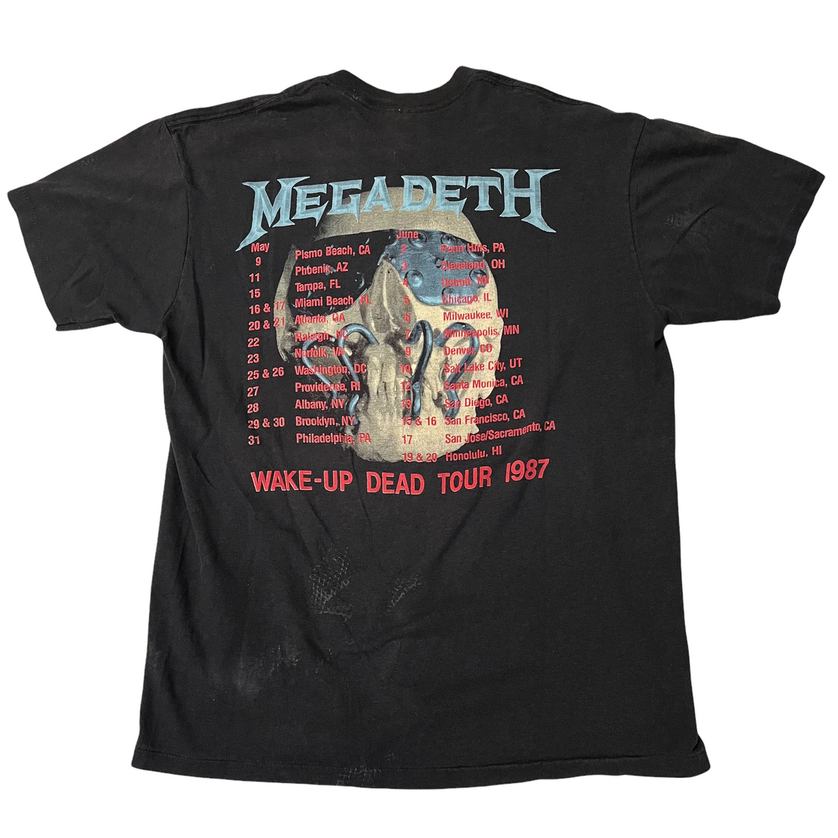 MEGADETH「WAKE UP DEAD TOUR 87」M – Cloakedinblack