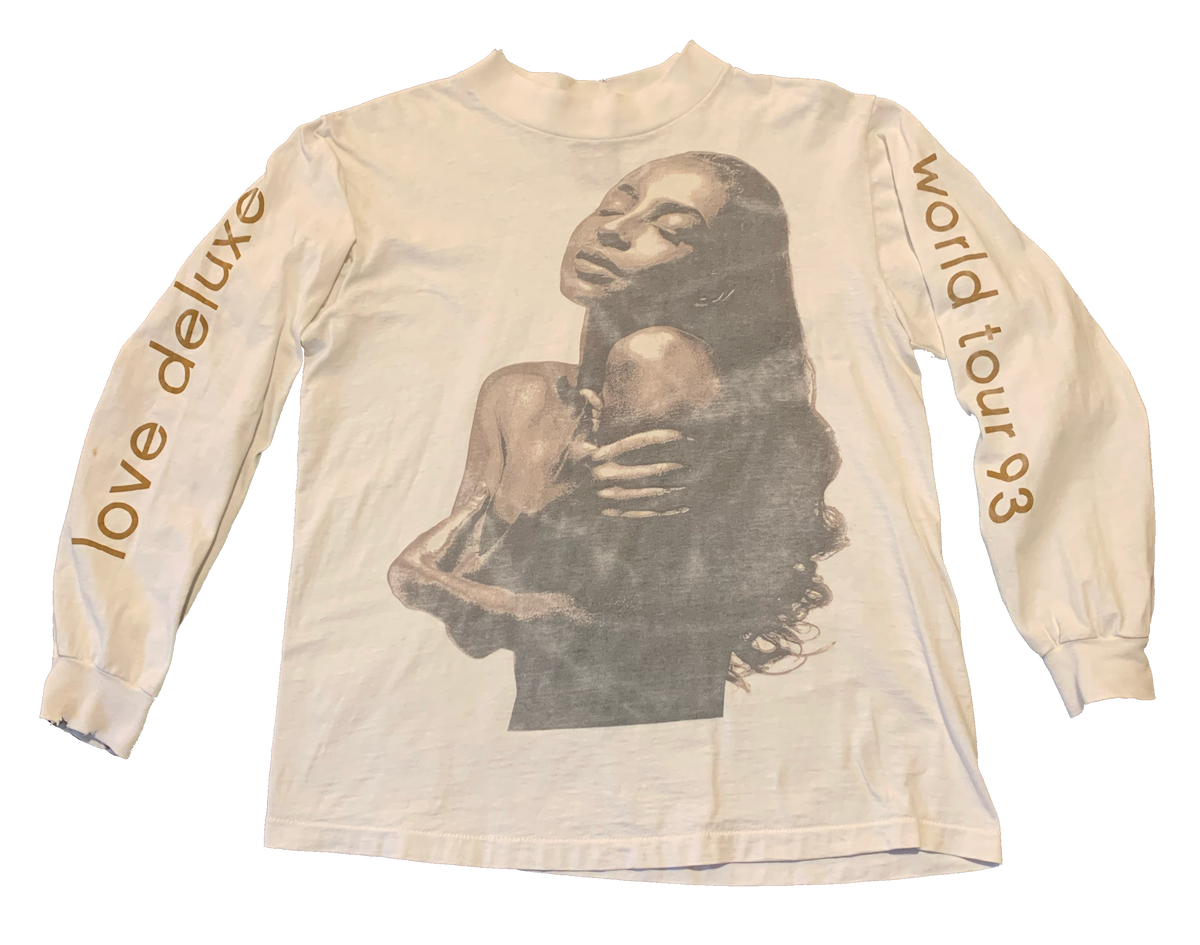 Sade Love Deluxe World Tour '93 Tシャツ　XL Sade Love Deluxe World Tour 1993 graphic T shirt basic black