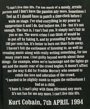 Load image into Gallery viewer, KURT COBAIN「SUICIDE NOTE TRIBUTE」L