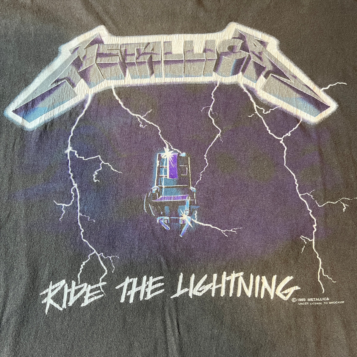 Metallica Ride The Lightning (White) Official Men's Unisex T