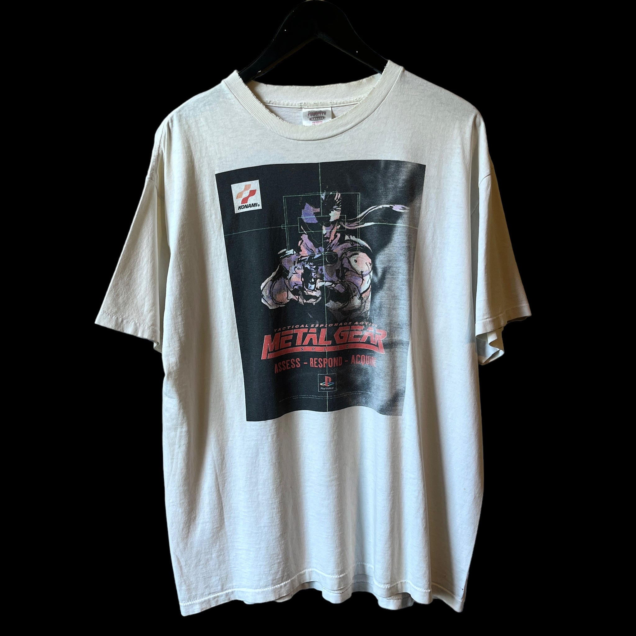 metal gear solid t shirt vintage METAL GEAR SOLID「PROMO」XL – Cloakedinblack