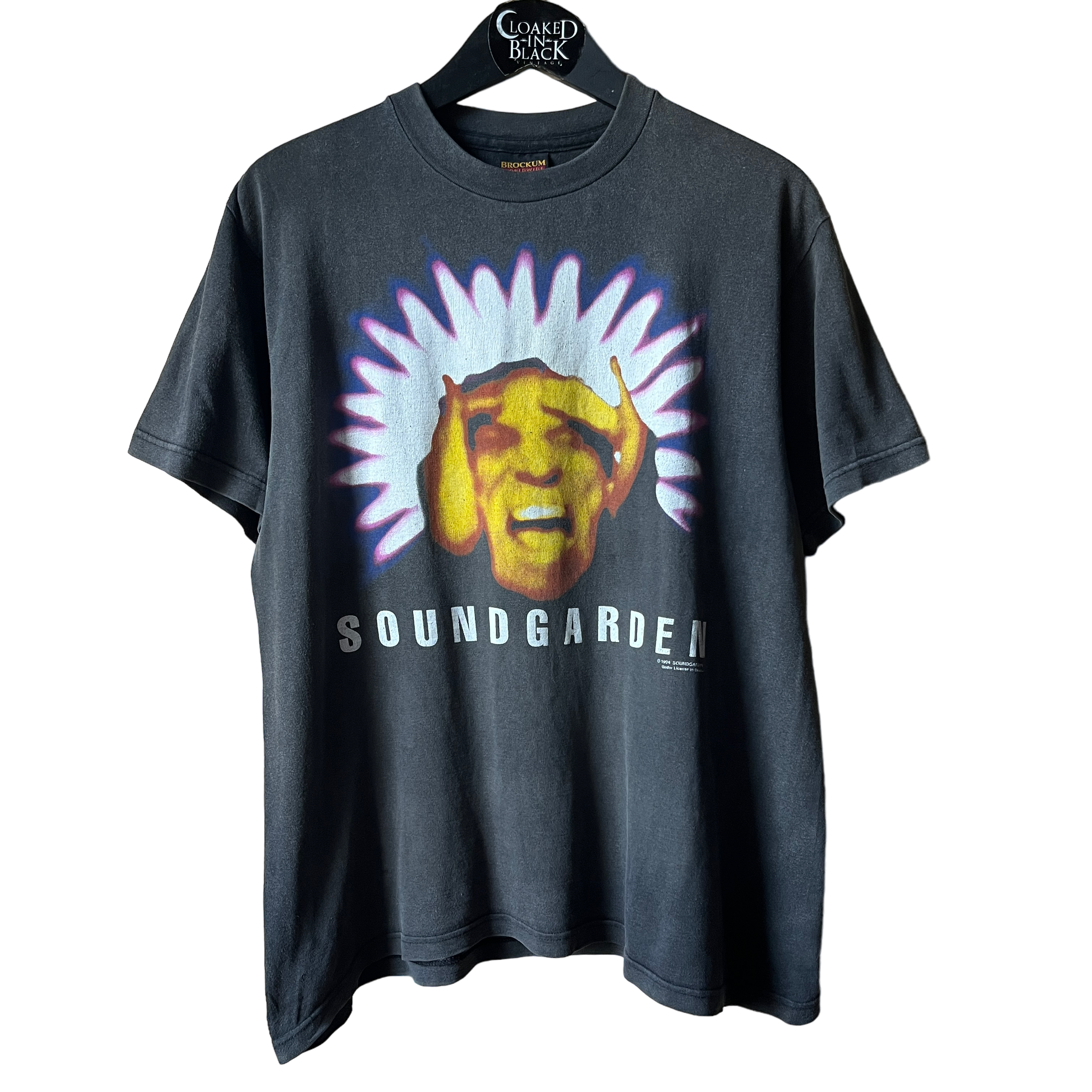 Vintage SOUNDGARDEN Shirt L Superunknown Tour Black Hole Sun