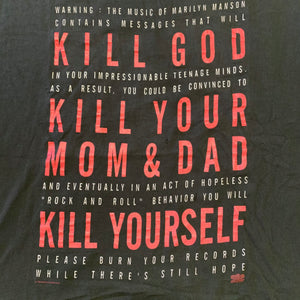 MARILYN MANSON「KILL GOD」XL
