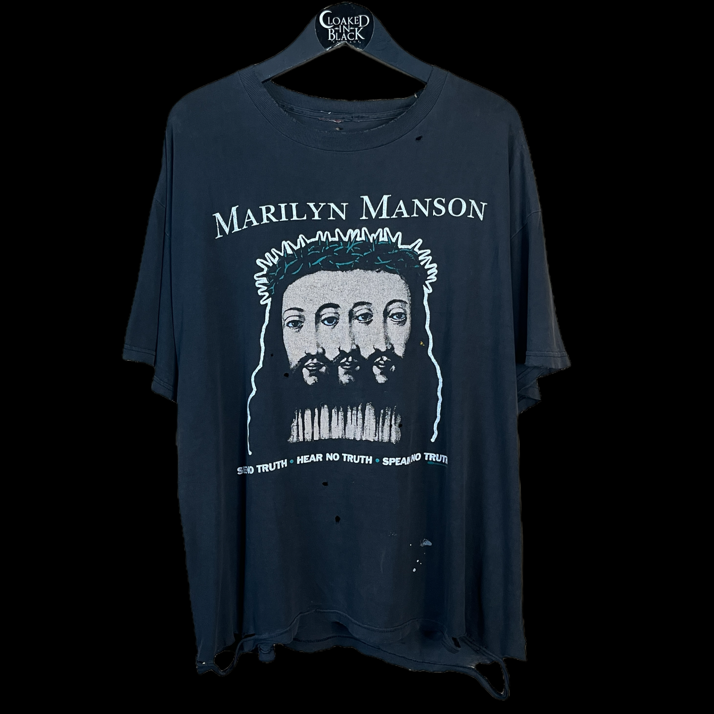 MARILYN MANSON「BELIEVE」XL – Cloakedinblack MARILYN MANSON「BELIEVE」XL – Cloakedinblack
