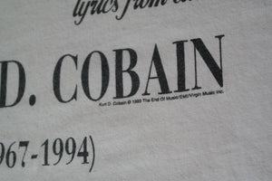 KURT COBAIN「UNPLUGGED」XL